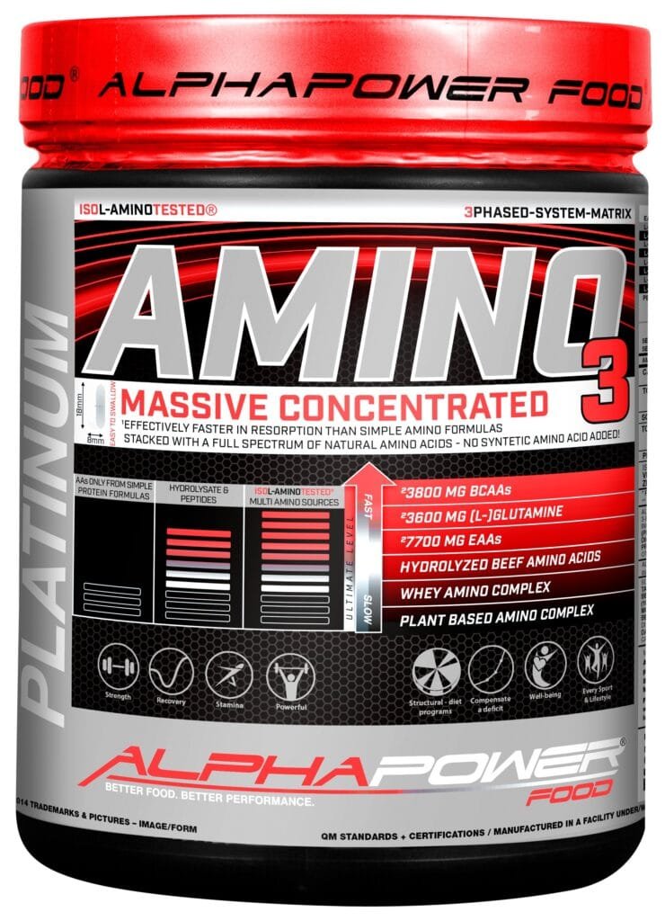 Amino rūgštys Amino 100% Massive concentrated 1000 tablečių