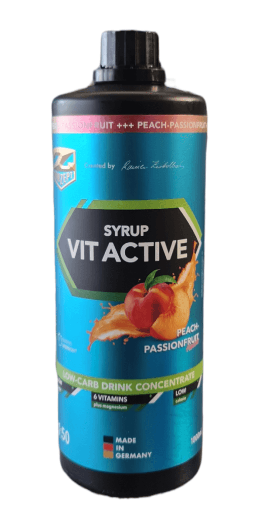 Sirupas VitaActive concentrat 1000 ml (įvairių skonių) 100 porcijų