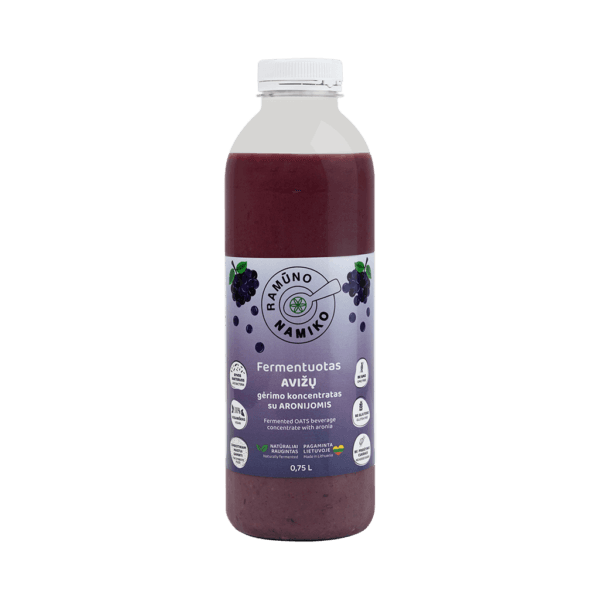 Fermentuotas NAMIKO AVIŽŲ gėrimo koncentratas 750 ml.
