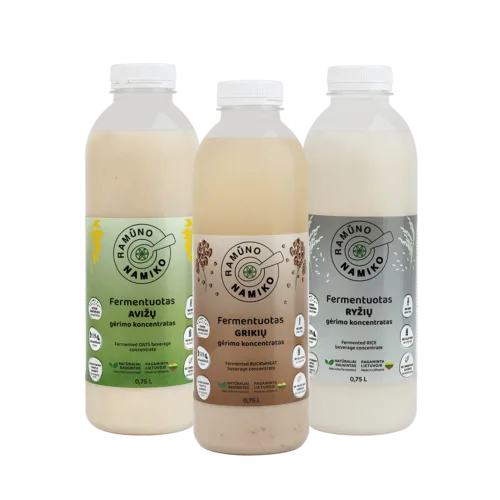 Fermentuotas NAMIKO AVIŽŲ gėrimo koncentratas 750 ml.