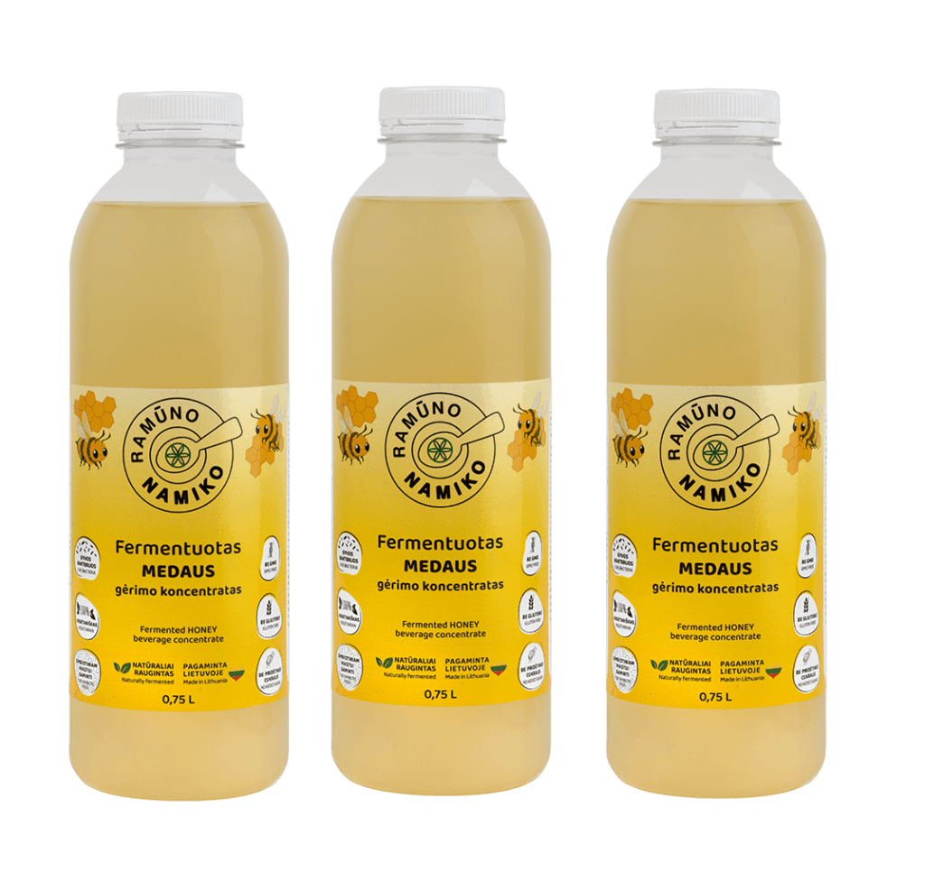 Fermentuotas NAMIKO AVIŽŲ gėrimo koncentratas 750 ml.