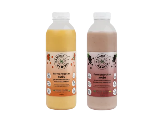 Fermentuotas NAMIKO AVIŽŲ gėrimo koncentratas 750 ml.