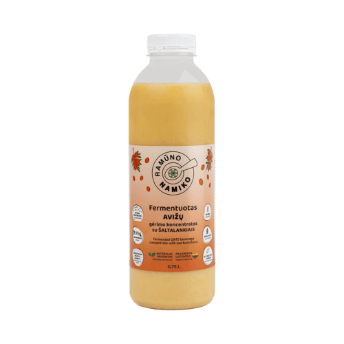 Fermentuotas NAMIKO AVIŽŲ gėrimo koncentratas 750 ml.