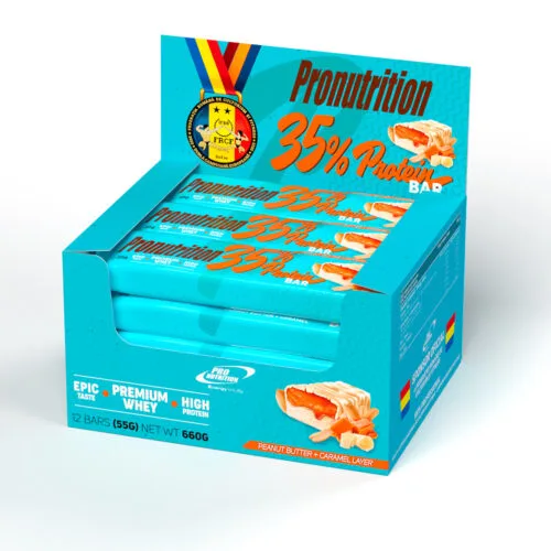 Pronutrition Bar baltyminis batonėlis 35% (riešutų sviesto ir karamelės skonio)