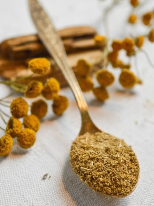 ,,PELYNAS, BITKRĖSLĖ, GVAZDIKĖLIS” žolelių arbatos milteliai 120 g (antiparazitinis mišinys)