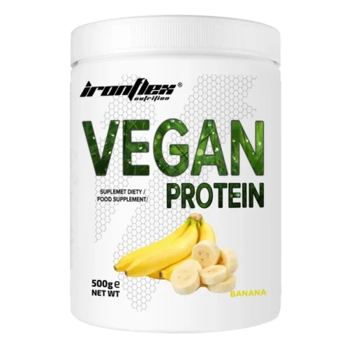 IronFlex Vegan Protein (veganiškį baltymai) – 500g (Įvairių skonių) – Braškių