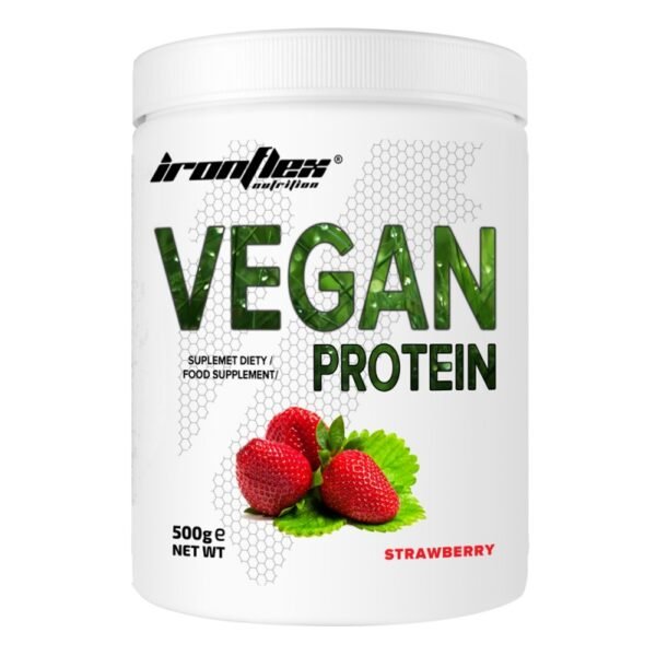 IronFlex Vegan Protein (veganiškį baltymai) – 500g (Įvairių skonių)