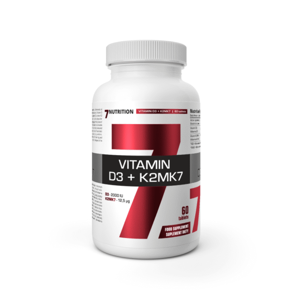 Vitaminai D3 + K2 MK7 60 tabl. (8000IU)