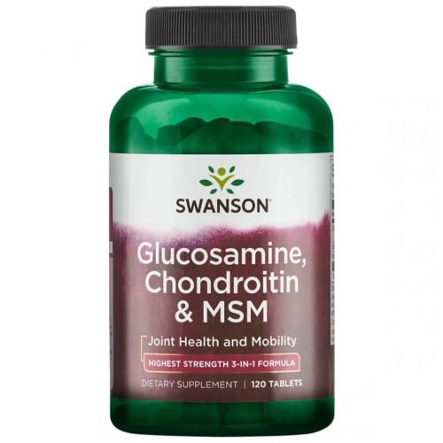 GLIUKOZAMINAS, CHONDROITINAS IR MSM 120 TAB.
