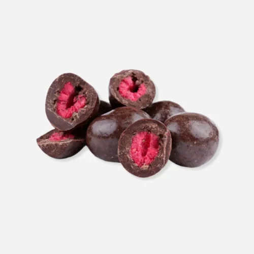 Liofilizuotos avietės juodajame šokolade 200g / 400g / 600g