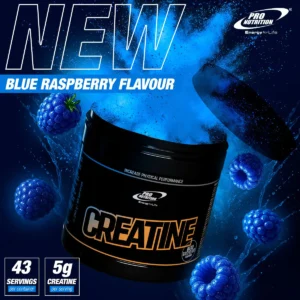 Kreatino monohydratas (mėlynos avietės skonio) 250g