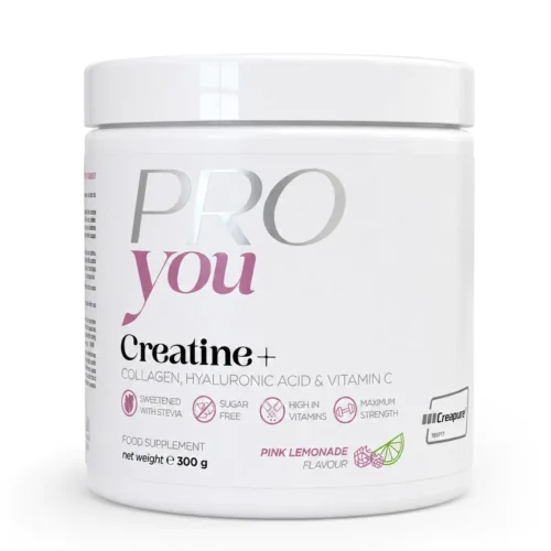 PRO you Kreatinas+ 300g (rožinio limonado skonio)