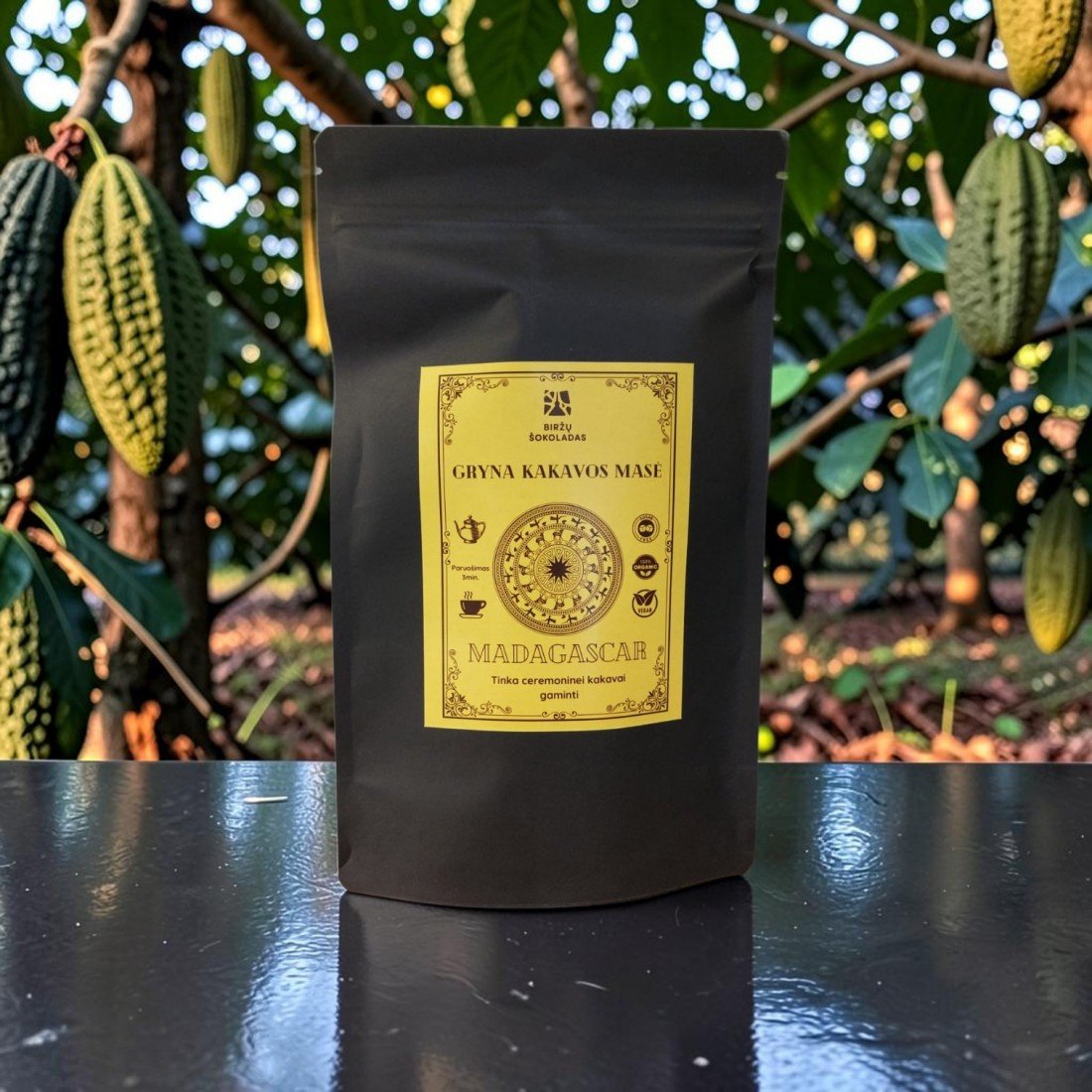 Gryna kakavos masė, Madagascar-1100x1100 Gryna kakavos masė MADAGASCAR 250g