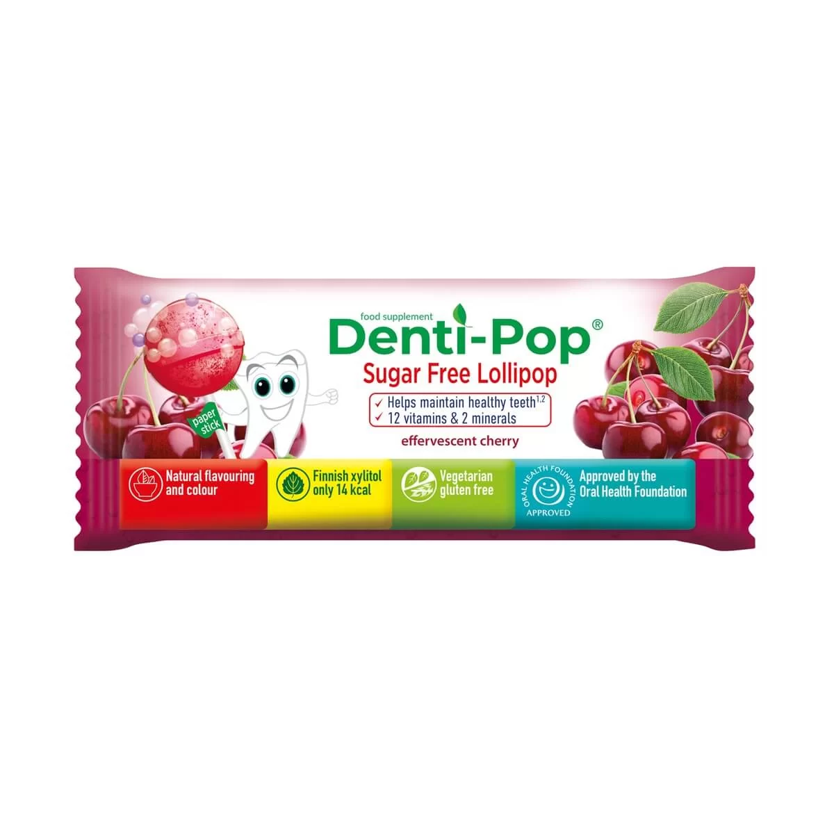 Denti pop 12 vit. yerbamate.lt Čiulpinukai be pridėtinio cukraus su 12 vitaminų ir 2 mineralais (įvairių skonių)